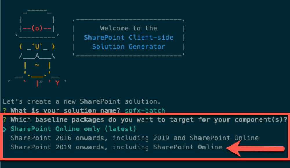 SharePoint Server 2019 as a project target type
