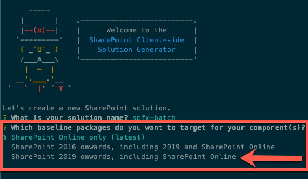 SharePoint Server 2019 as a project target type SharePoint Server 2019 as a project target type