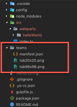 New Teams section in the project New Teams section in the project