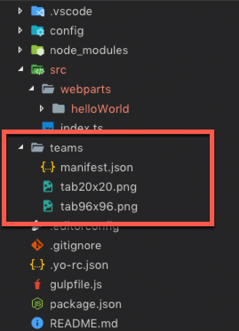 New Teams section in the project New Teams section in the project