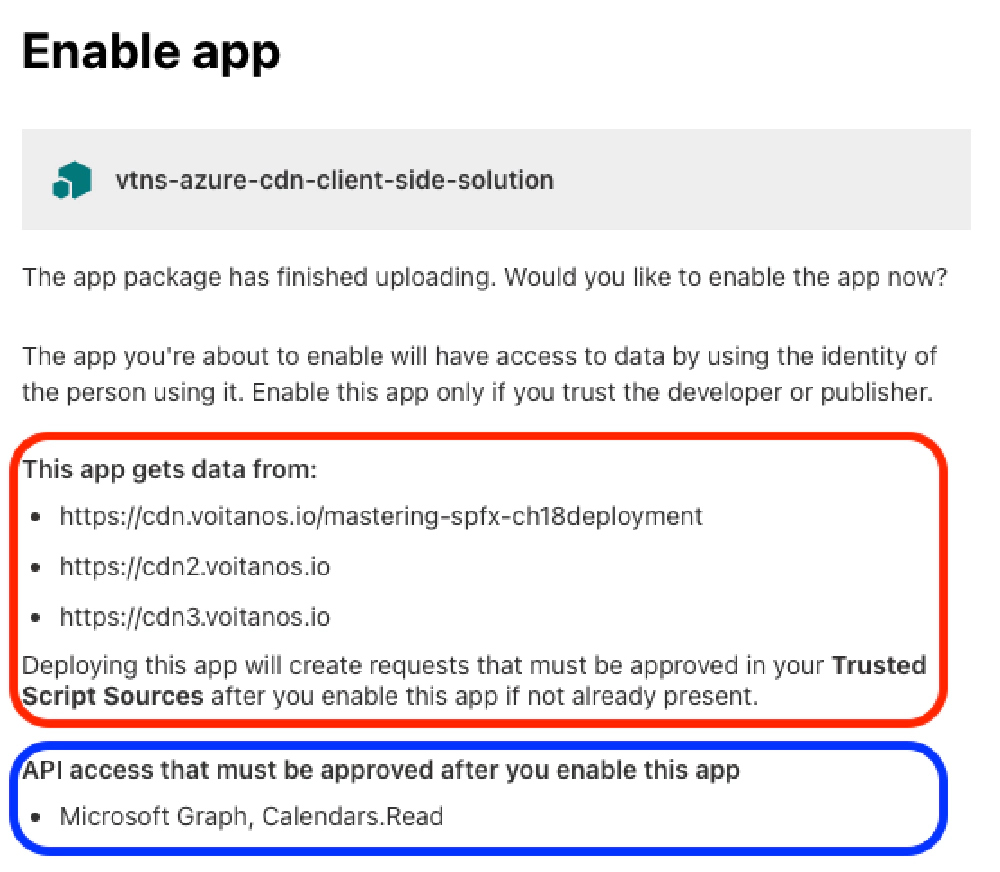 My proposed UX changes that include all the CSP script locations and the updated message stating these are added as requests to the Trusted Script Sources page and must be approved. My proposed UX changes that include all the CSP script locations and the updated message stating these are added as requests to the Trusted Script Sources page and must be approved.