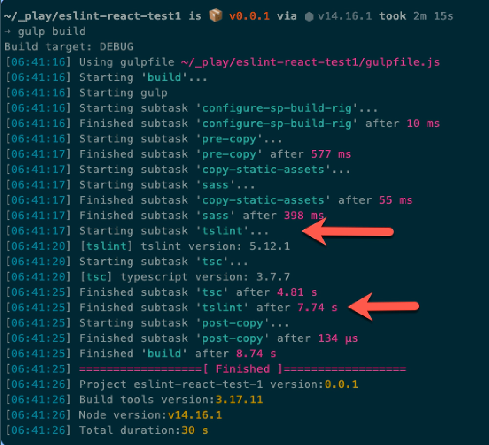 SPFx and TSLint SPFx and TSLint
