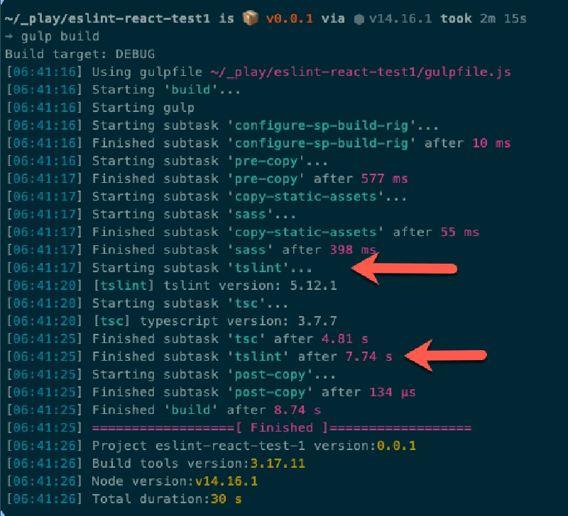 SPFx and TSLint SPFx and TSLint