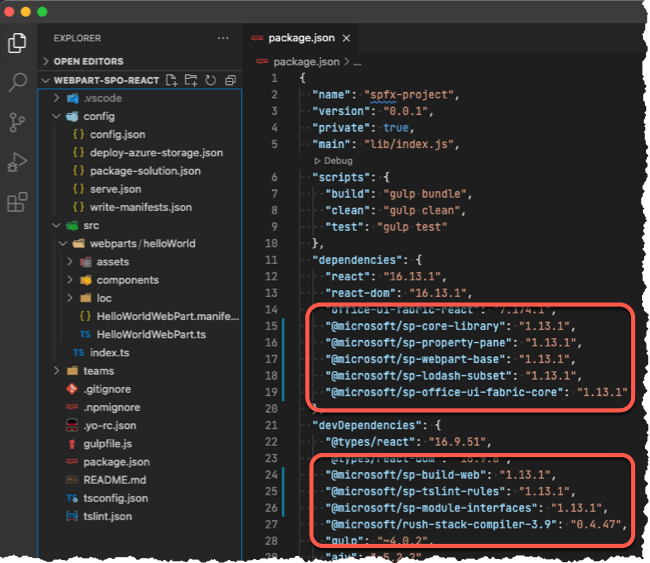 SharePoint Framework React Web Part projects created using the SPFx generator 1.13.1 SharePoint Framework React Web Part projects created using the SPFx generator 1.13.1