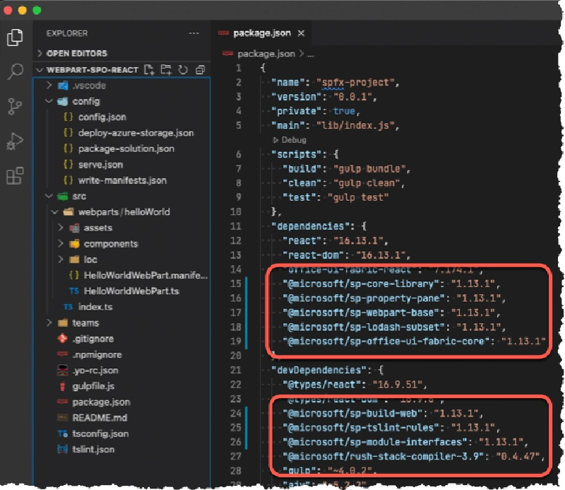 SharePoint Framework React Web Part projects created using the SPFx generator 1.13.1 SharePoint Framework React Web Part projects created using the SPFx generator 1.13.1
