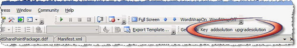 Figure 6: Custom toolbar commands Figure 6: Custom toolbar commands
