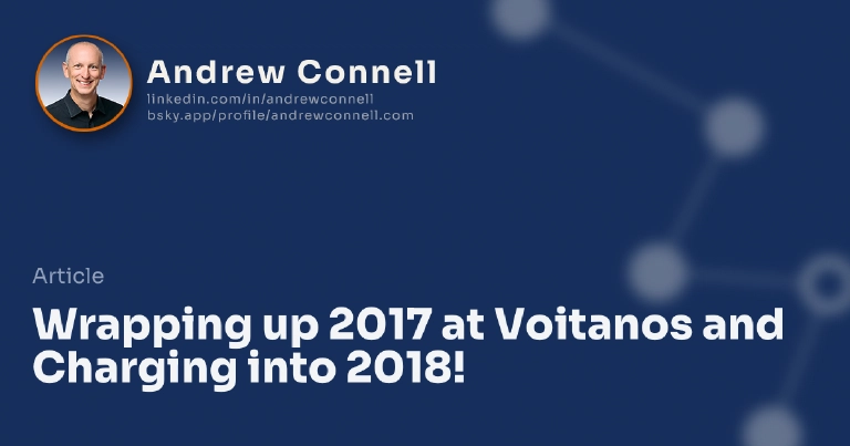 Wrapping up 2017 at Voitanos and Charging into 2018!