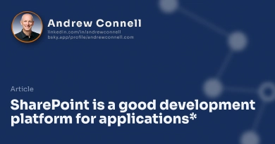 SharePoint is a good development platform for applications*