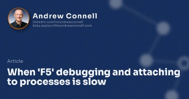 When 'F5' debugging and attaching to processes is slow