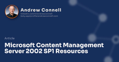 Microsoft Content Management Server 2002 SP1 Resources