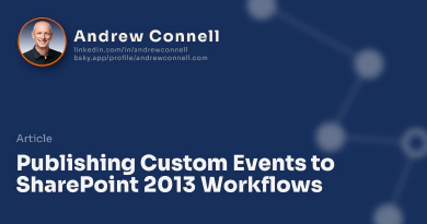 Publishing Custom Events to SharePoint 2013 Workflows