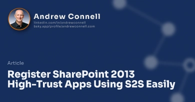 Register SharePoint 2013 High-Trust Apps Using S2S Easily