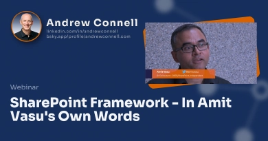 SharePoint Framework - In Amit Vasu's Own Words