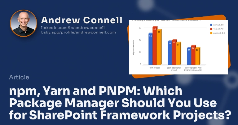 npm, Yarn and PNPM: Which Package Manager Should You Use for SharePoint Framework Projects?