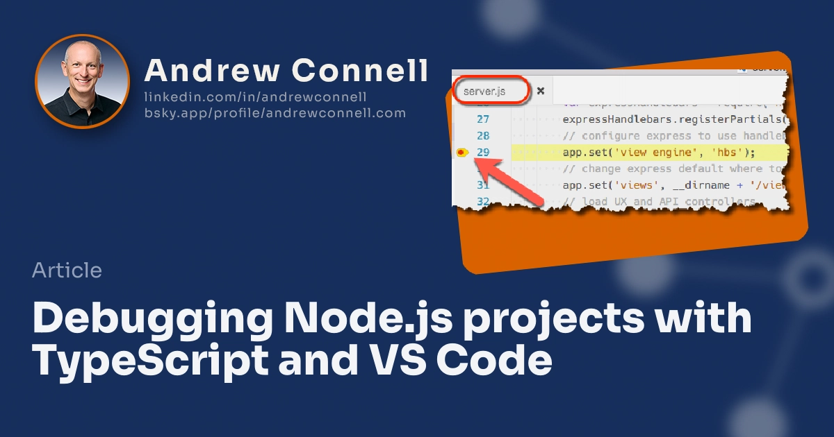 Debugging Node.js projects with TypeScript and VS Code