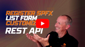 Register SPFx list form customizers with the SharePoint REST API